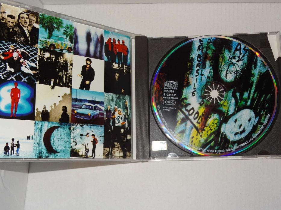 + Achtung Baby U2 + płyta CD zespołu U2, bdb