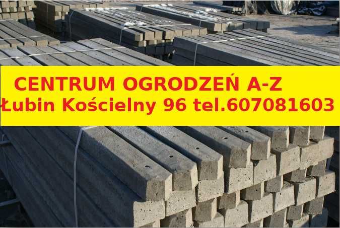 Słupki ogrodzeniowe betonowe do siatki leśnej ogrodzenia pastwisk
