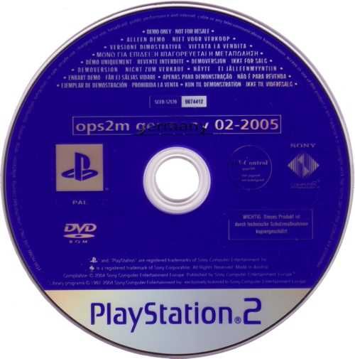 OPS2M Germany 02-2005 PlayStation2  Megaman X8 Metal Slug 3 Tekken 4