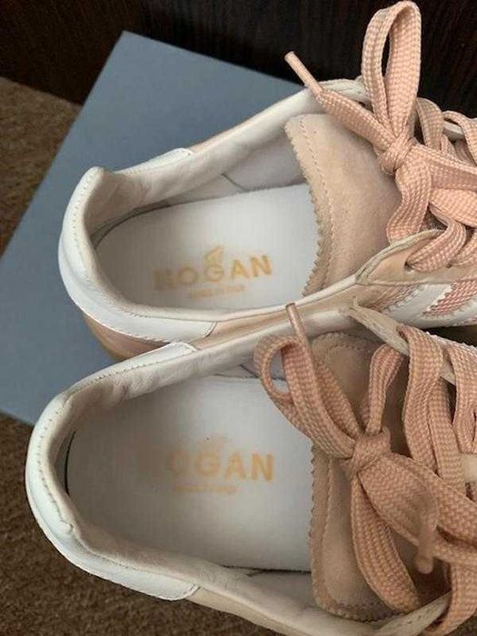 кроссовки из замши и текстиля  Hogan