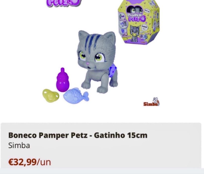 Brinquedo gato pamper-como novo