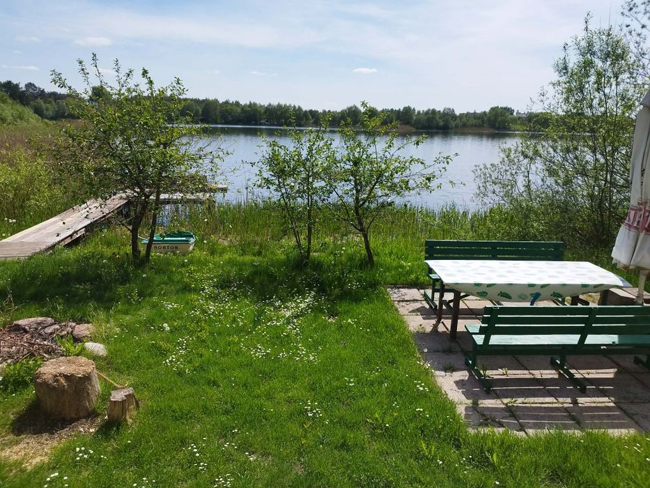 Domek nad samym jeziorem Kaszuby wolne terminy pole namiotowe
