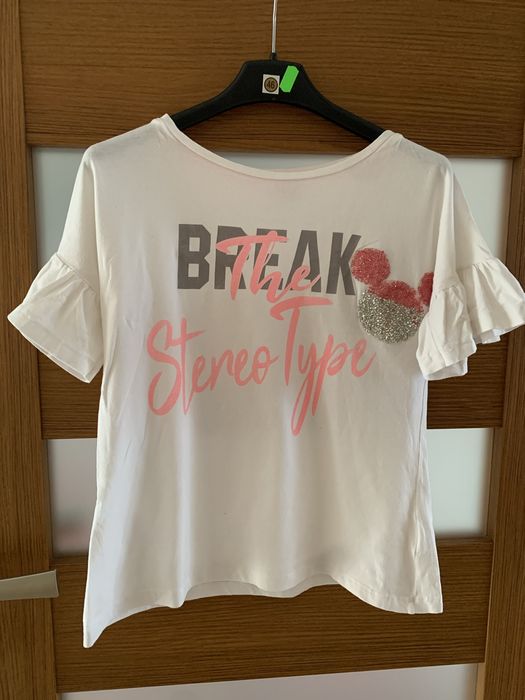 Biała bluzeczka dla dziewczynki 146