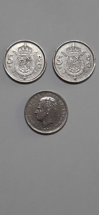 Moedas de Espanha anteriores ao Euro - lote de 15 moedas