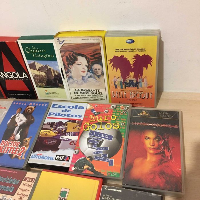 Lote de 23 cassetes VHS originais