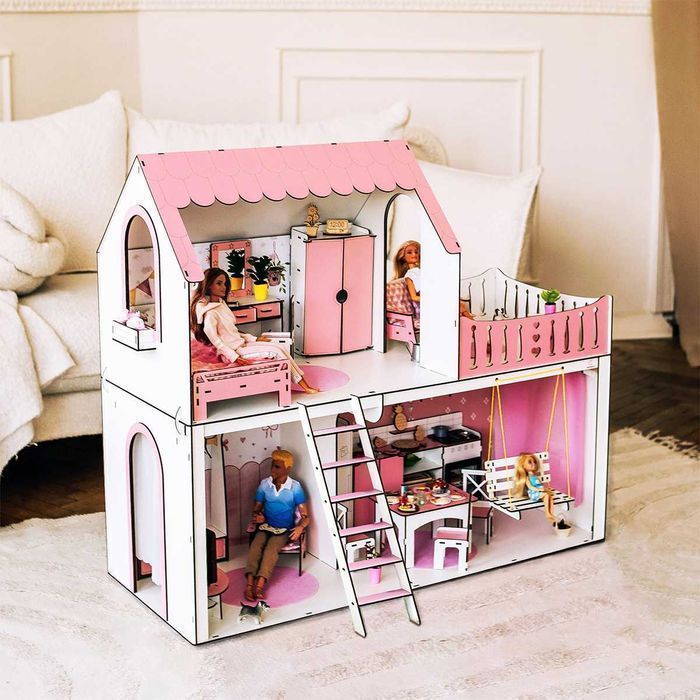 Ляльковий будинок Барбі меблі Вітальня в подарунок Кукольный дом Барби