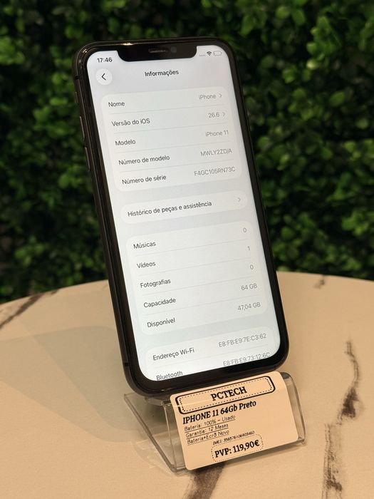Apple iPhone 11 64Gb Preto - Pague em até 3x