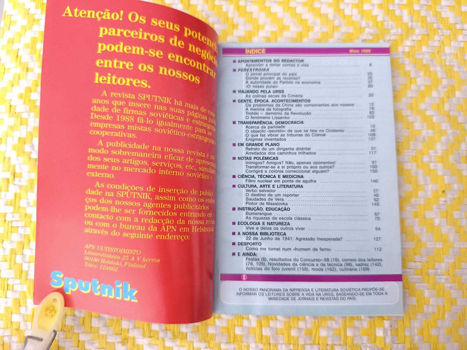 Revista Sputnik - 1989-05  Panorama da imprensa Soviética