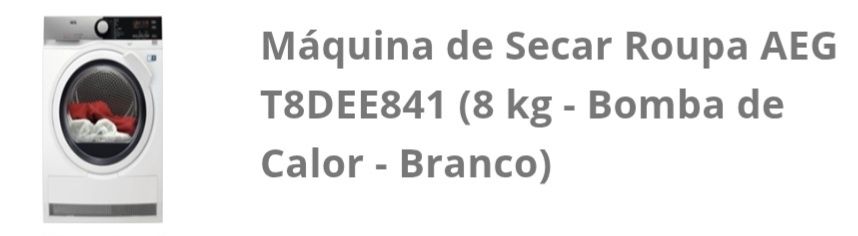 Máquina secar AEG