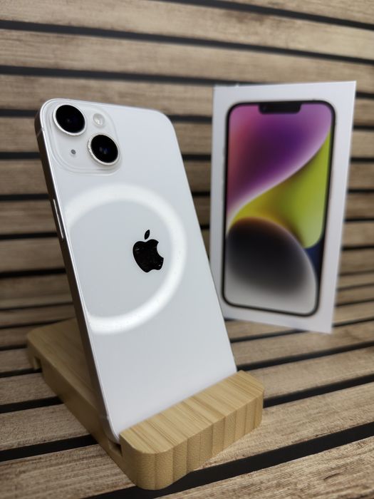 iPhone 14/Starlight/100% Kondycji/Bardzo Dobry/Pełen Zestaw
