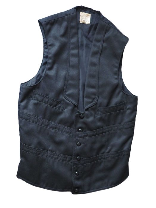 Czarna kamizelka męska vintage