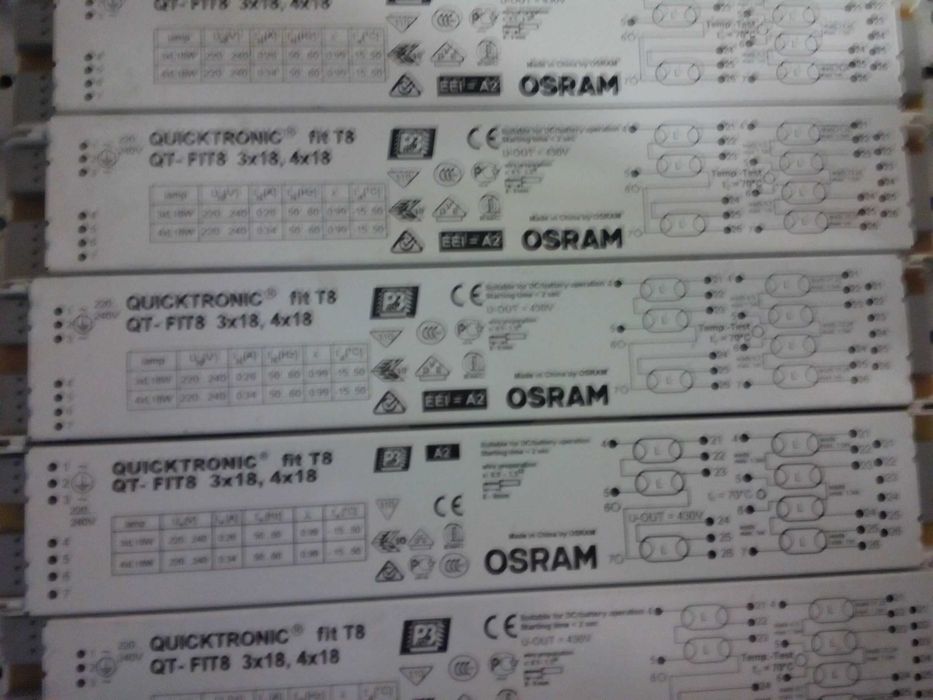 Балласт электронный Osram QT-FIT8 3х18, 4х18. Цена за 1 шт