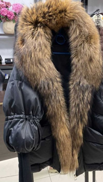 Kurtka puchowa zimowa nowa kolekcja lisy