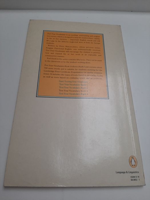 Test your vocabulary 3 peter watchy jones