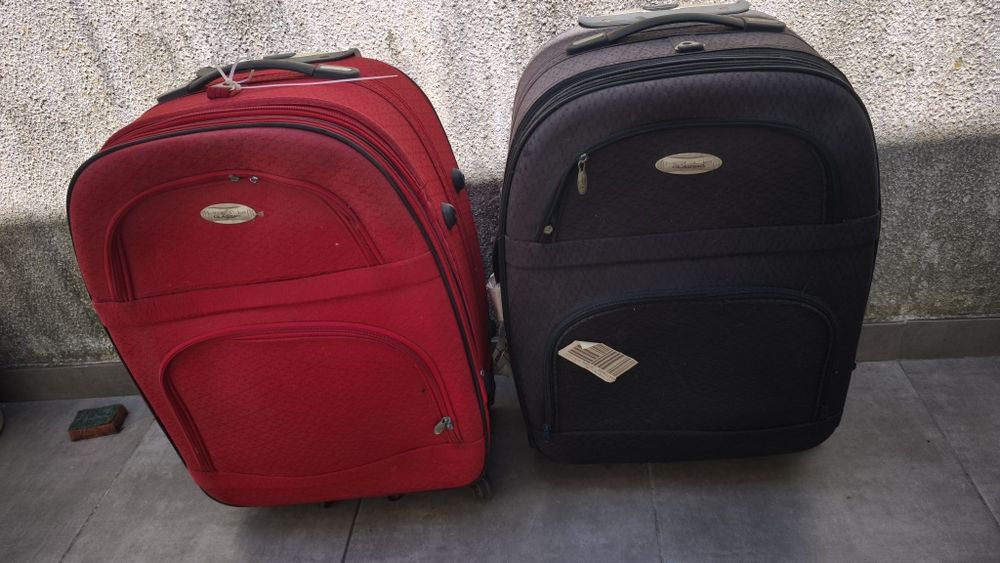 2 malas de viagem bagagem usadas