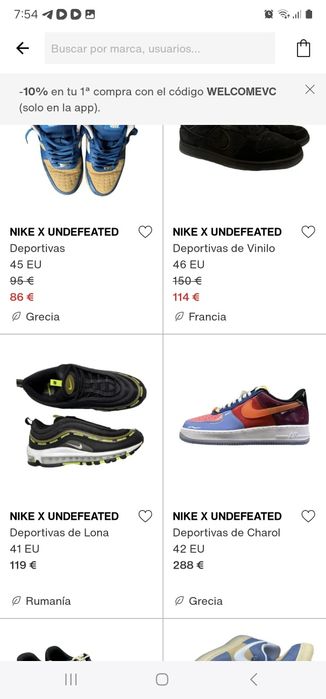 Undefeated  Nike Air Force 1 Low collection had