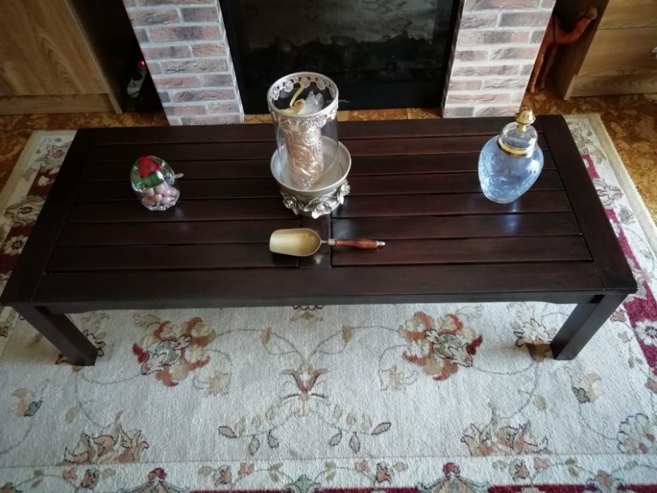 Mesa de Sala ou Jardim Terraço ou Alpendre Como Nova Madeira Tratada