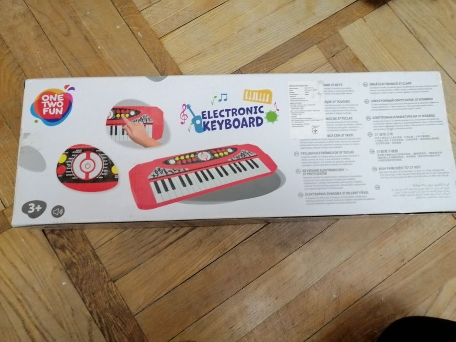 Детский синтезатор пианино electronic keyboard one two fun 589822