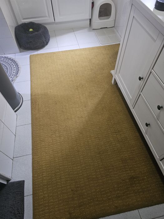 Tapete ikea amarelo usado em boas condições