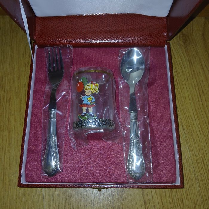 Children's Silver Tableware Set426134079453931521