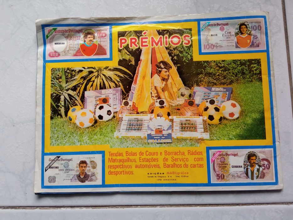 Caderneta de Futebol 83-84 (Gira a Nota)