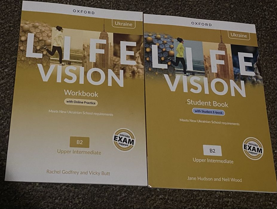 Комплект з англійської мови: Life Vision Upper-Intermediate Student's Book + Workbook (Edition for Ukraine).