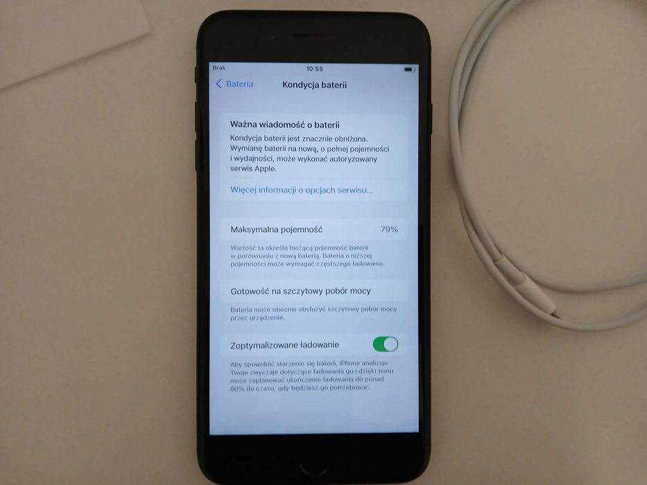 iPhone 7 Plus 128 GB Czarny Komplet Ekran bez rys