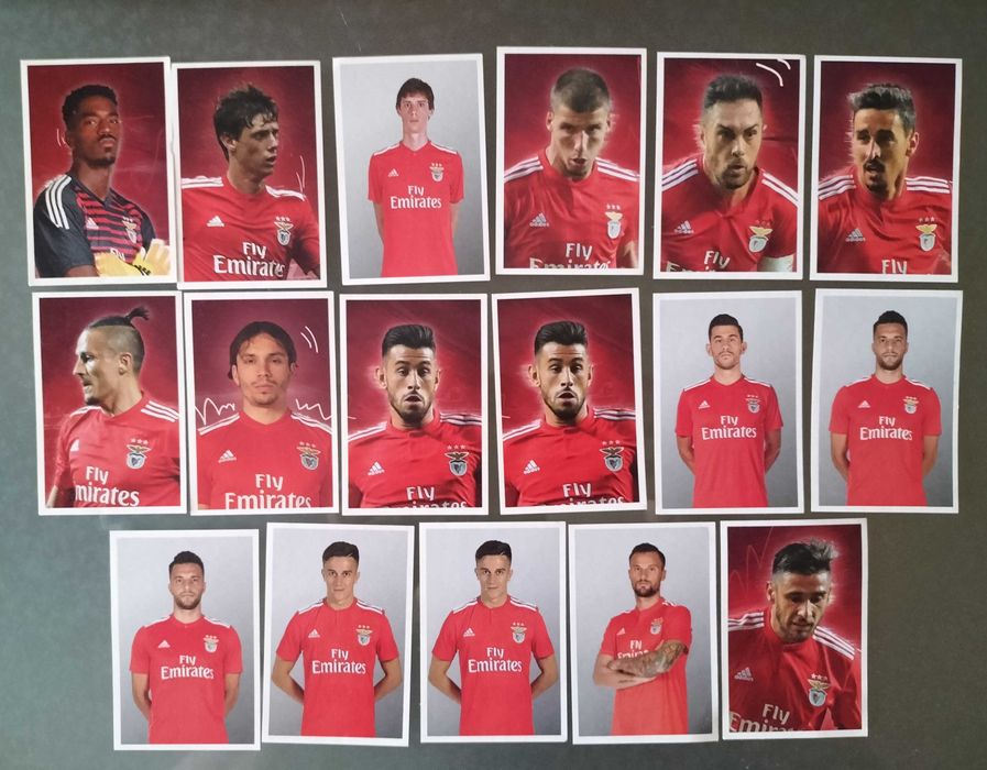 Lote de cromos do Sport Lisboa e Benfica