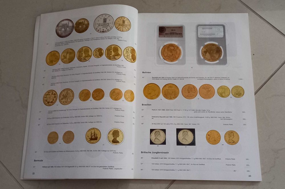 Katalog aukcyjny Złote Monety + Chiny .