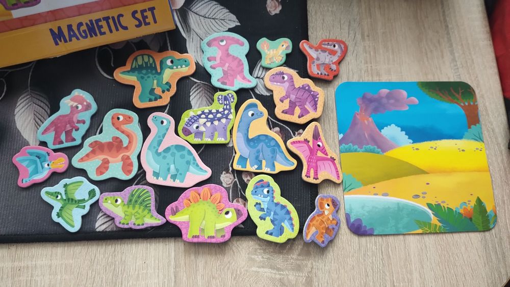 Zestaw magnesów dinozaury