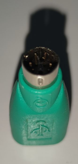 1 USB fêmea para PS/2 macho adaptador de mouse plugin conversor