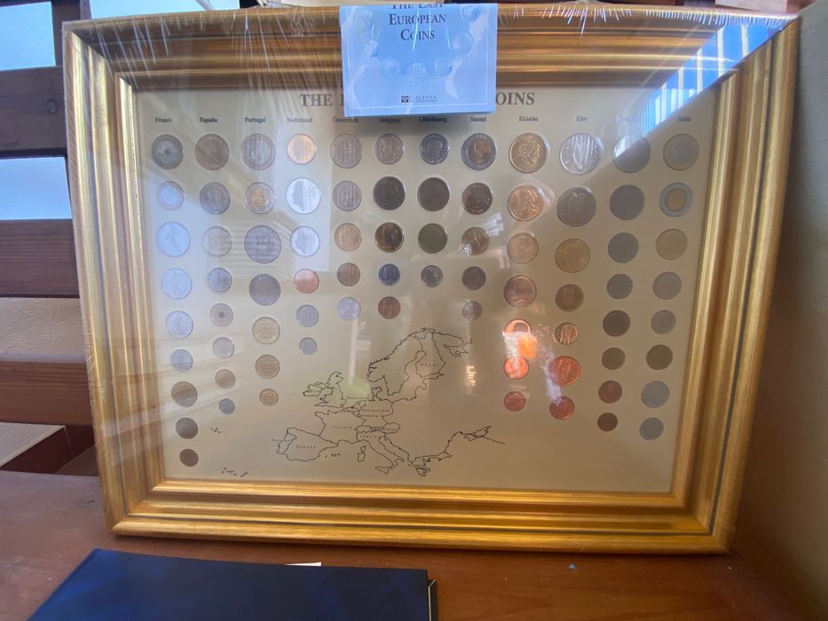 Coleção as últimas Moedas europeias