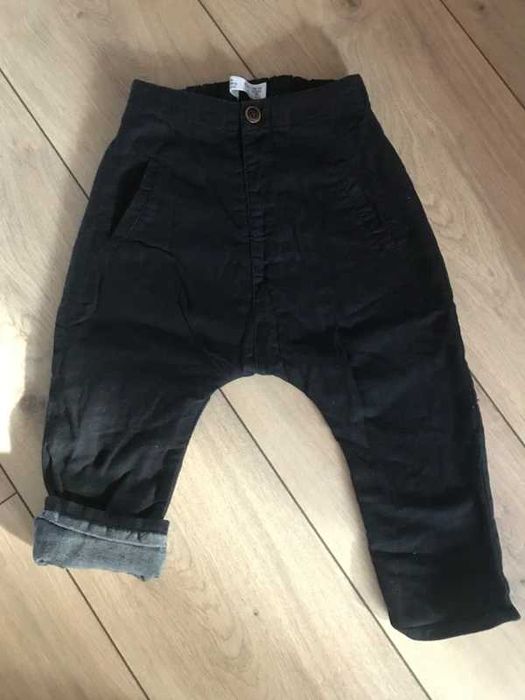 Czarne spodnie Zara 92