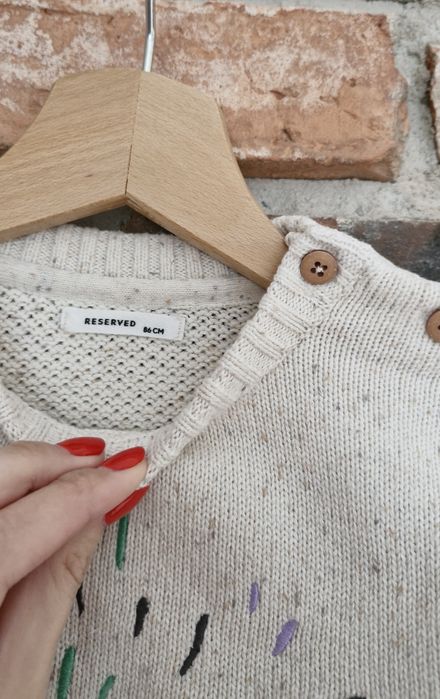 Reserved sweter sweterek guziczki