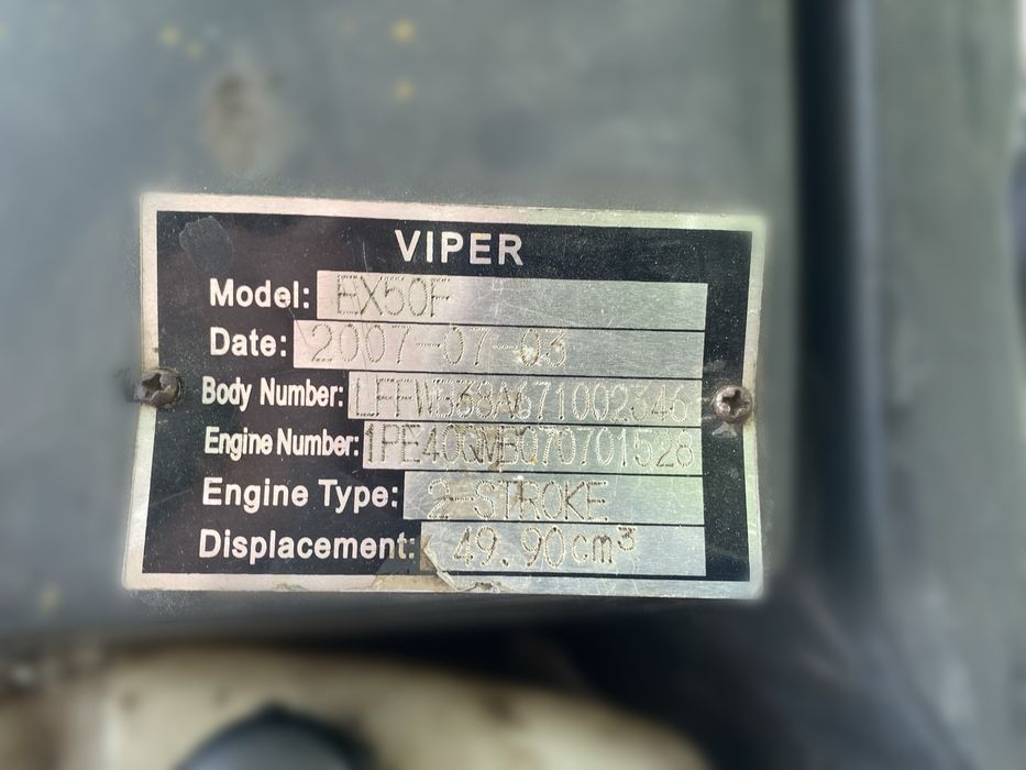 Терміново! Скутер Viper EX50F