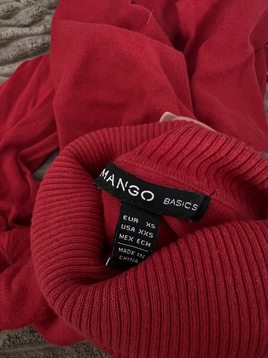Mango светр XS червоний