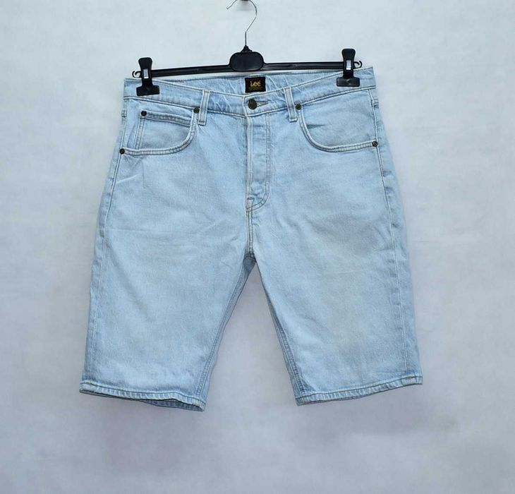 Spodenki Jeansowe Stretch Bermudy Lee 5 Pocket Shorts W32