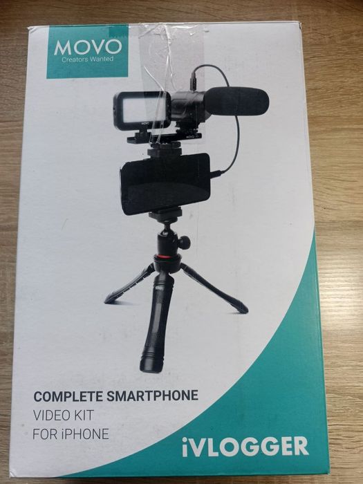 комплект для відеоблогінгу Movo iVlogger для iPhone.