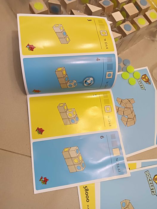 Klocki drewniane na rzep zestaw DOCKLETS 4+ zwierzęta