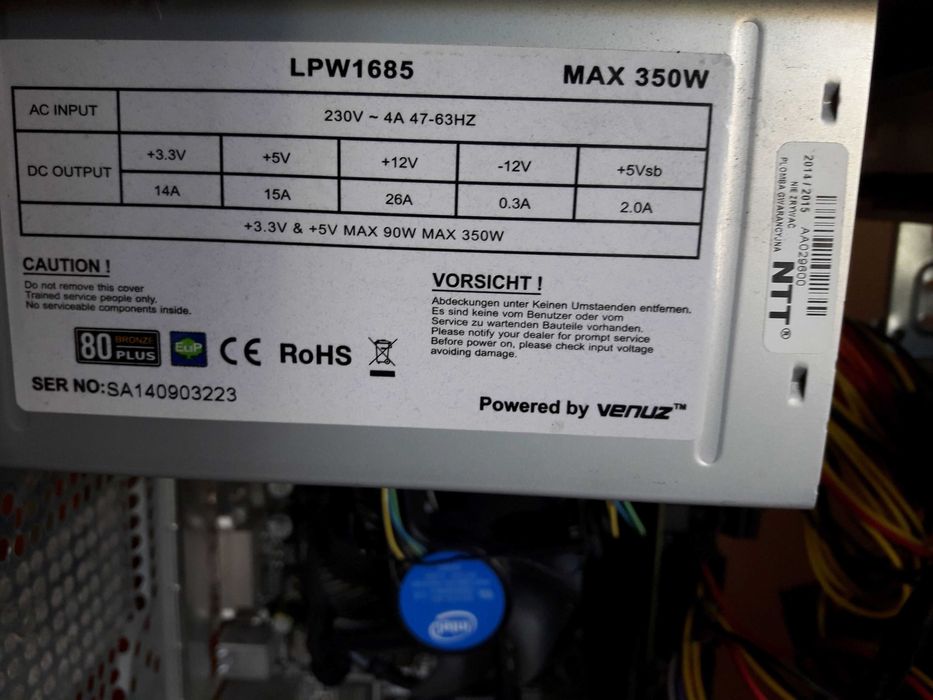 Komputer Stacjonarny NTT 8GB Ram 500 HDD