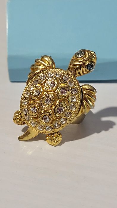 Набор серьги и кольцо Черепаха