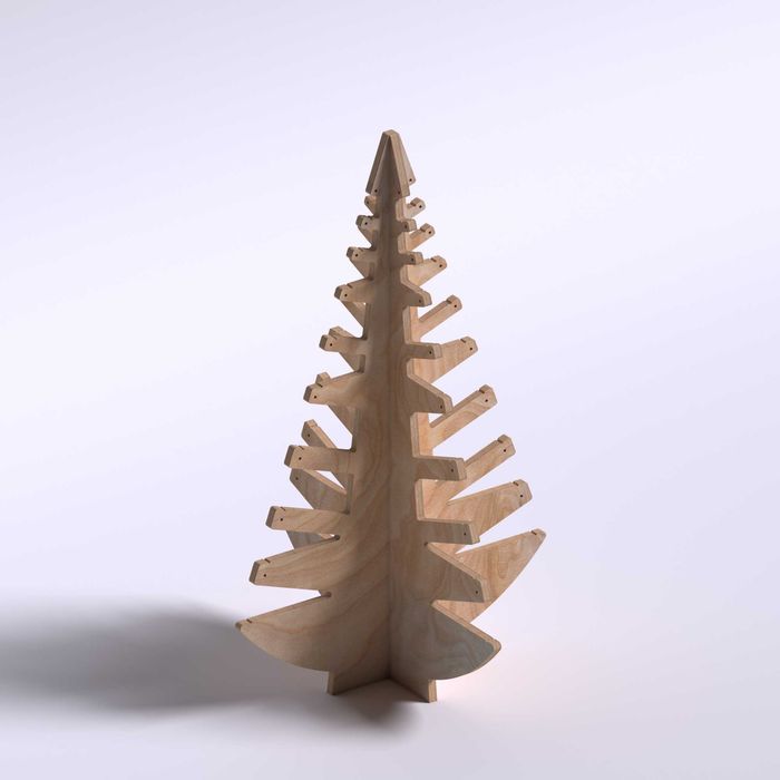 Ялинка дерев'яна штучна із фанери ялинка конструктор