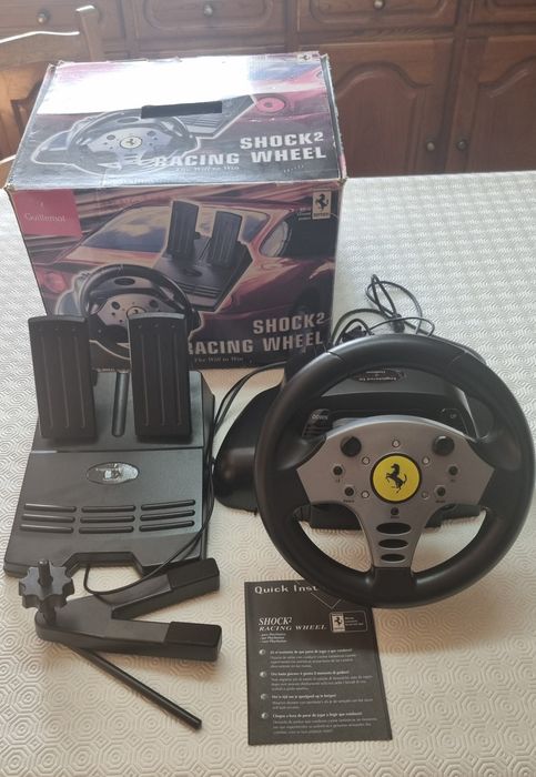 Volante e Pedais Ferrari para Playstation 1