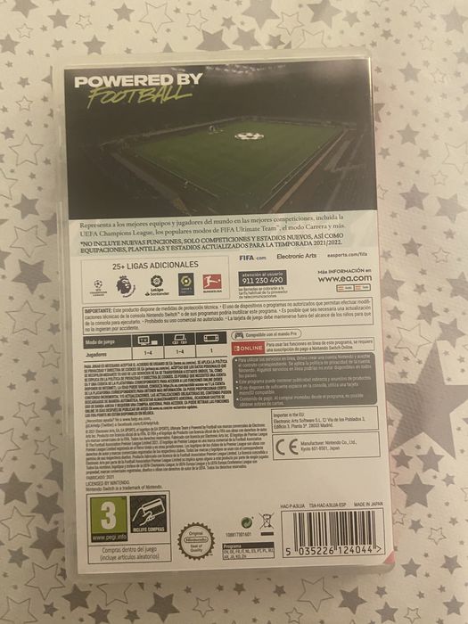 Jogo FIFA 22 para Nintendo Switch