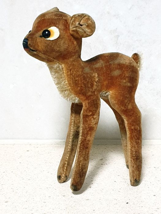 Pequenas antigos animais em peluche original Margarete Steiff anos 60