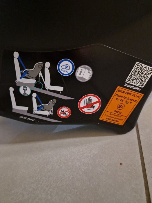 Fotelik Britax Romer Max Way Plus 9-25kg kazda tyłem, Burgund