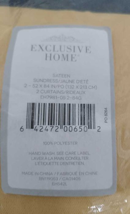 Exclusive Home conjunto cortinas 2 painéis (527)