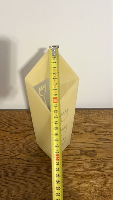 Flakon na kwiaty matowy kremowy