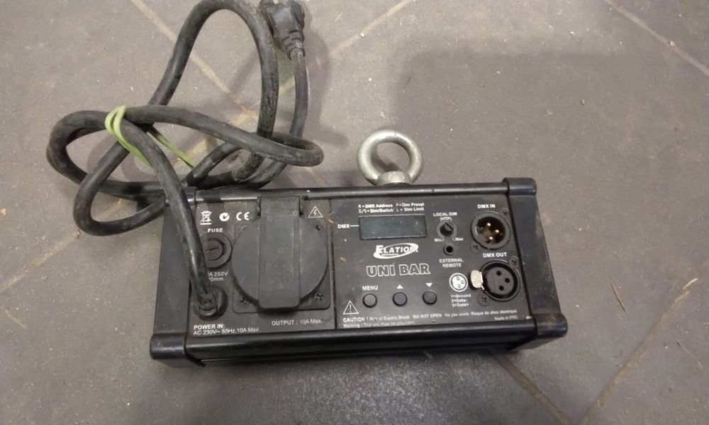 Elation Uni Bar, sterownik oświetlenia, jednokanałowy ściemniacz DMX