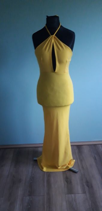 Maxi długa sukienka elegancka M 38